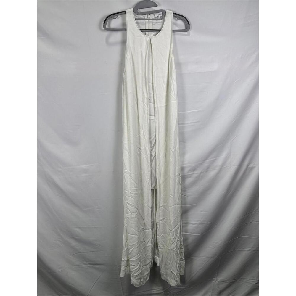 Rosetta Getty x RTR White Cape Mini Dress Size 4 with Minor Fabric Pull - Picture 4 of 8